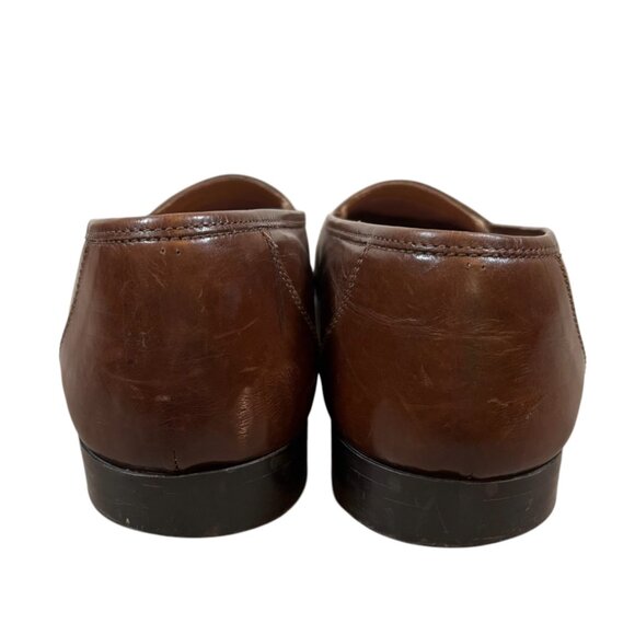 Stanley Blacker Italian Leather Brown Loafers - Picture 4 of 9
